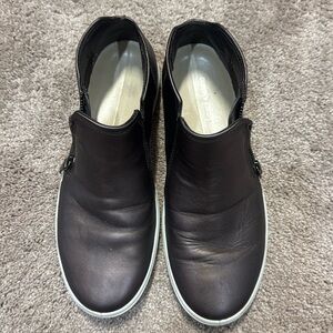 Ecco size 38 brown, high top flats very comfortable